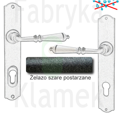 Klamka zewnętrzna Mosca 4364E z zabezpieczeniem Hardox® Klamka zewnętrzna Mosca 4364E z zabezpieczeniem Hardox®