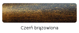 czerń brązowiona